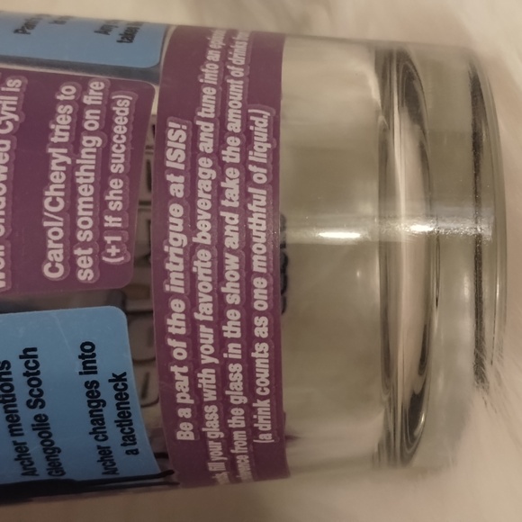 #4 RARE 2 Archer Drinking Game Pint Glasses w Rules 2013 Animated FX TV Show - Picture 7 of 7